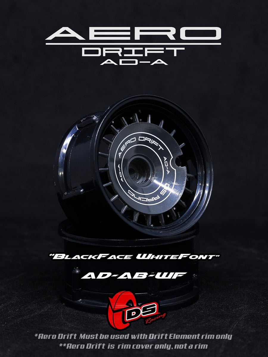AERO DRIFT Wheel Cover - Flat Black w/ White Font AERO DRIFT Wheel Cover - Flat Black w/ White Font
