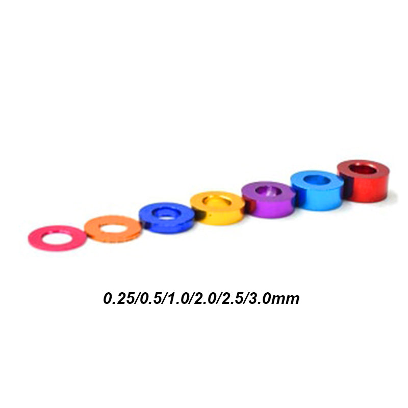 Set De 4 Espaceurs De Casque Vélo En Aluminium - 5/10/15/20 Mm, Pour Fourche 28,6 Mm, 4 Couleurs - 10