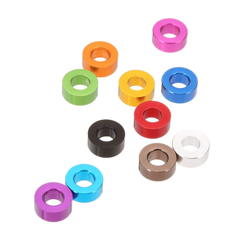 Set De 4 Espaceurs De Casque Vélo En Aluminium - 5/10/15/20 Mm, Pour Fourche 28,6 Mm, 4 Couleurs - 5