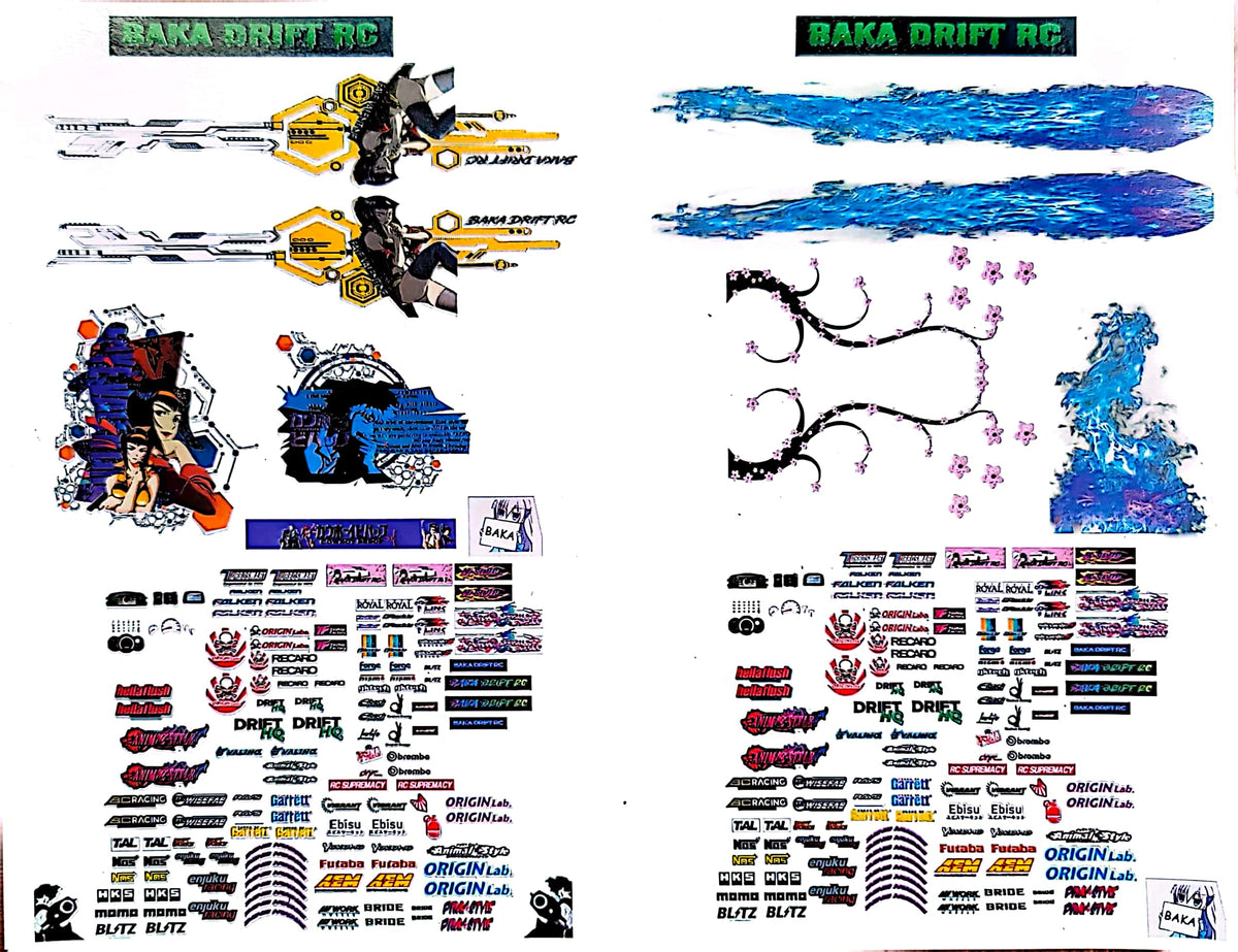 STEEZ PAK #1 WATERSLIDE MICRO RC DRIFT LIVERY SET – RC Supremacy