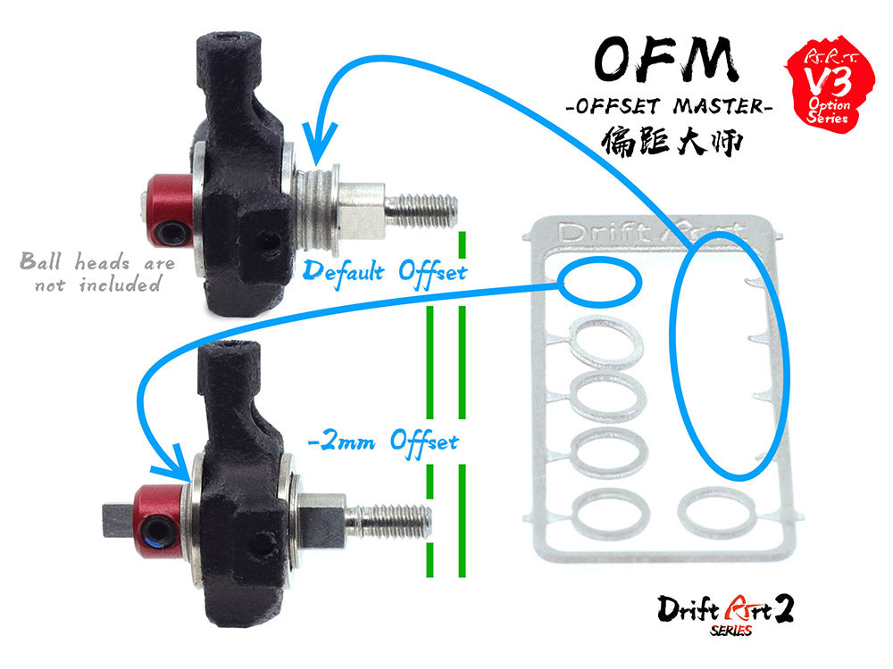 Offset Master Axle and HUB set 97702 – RC Supremacy