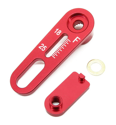 (Futaba or Sanwa) Adjust Range Servo Horn F 18-25mm (RED)- Wrap-Up Next [0646-FD]