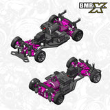BMR-X PRO- Purple Limited Edition 1/24 micro RWD RC drift chassis kit