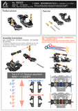 [NEW] RTM Rear Toe Master Alu. 7075 (Rear Arm Toe Mount) Drift ART