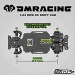 NEZ 1/64 RWD Drift Chassis ARR Version - DMRACING