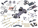 99140 DriftART4 Factory Assembled Chassis Mini RWD Drift Chassis 1/24 1/28