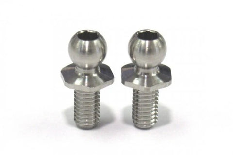 4.3mm SPM TITANIUM ROD END BALL SHORT NECK ( LENGTH 6.0MM) 2-Pack [Reve D] RT-006SNA