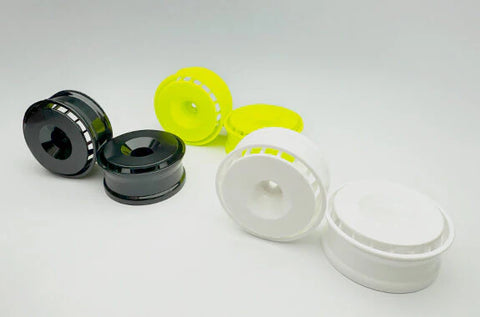GA18 - 1-10 Drift Car Competition Wheel DISH WHEEL (24mm Width) - 4mm RIMS - YELLOW WHITE BLACK [Reve D] RW-GA18Y4 RW-GA18W4 RW-GA18K4
