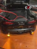 TG Racing RC model simulation of inertial flash tail exhaust light