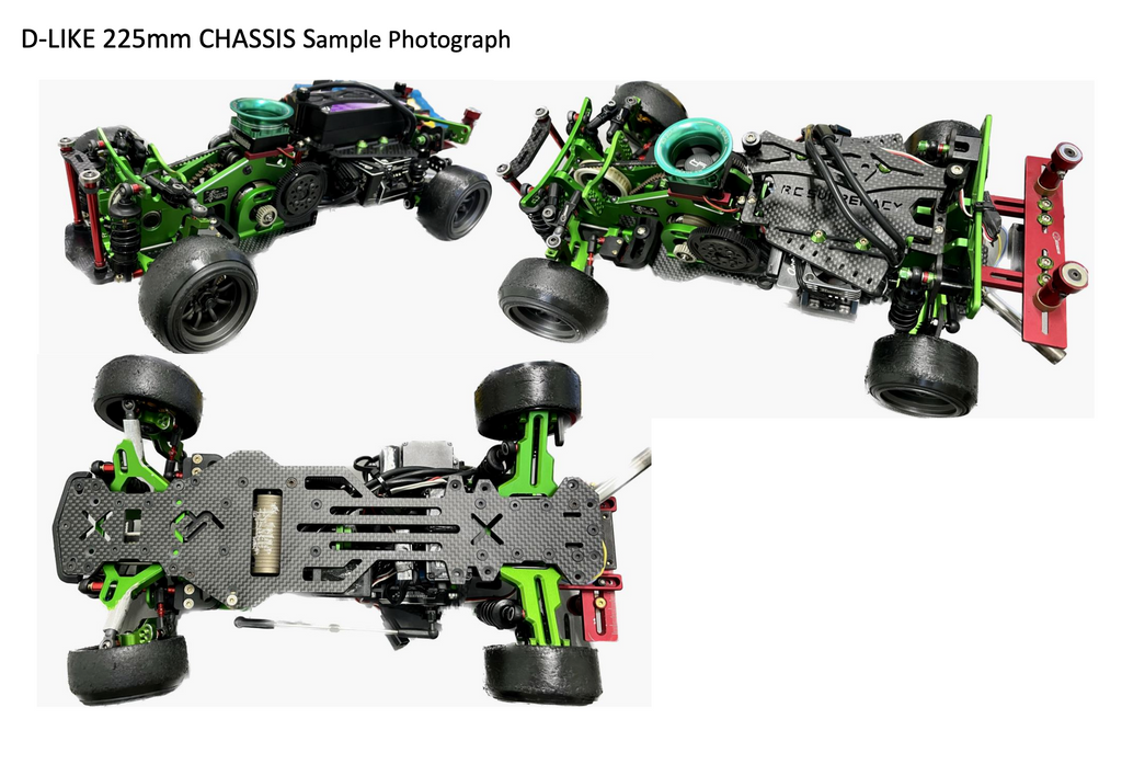D Like ReR 225mm M CHASSIS Conversion w 49mm Bone House of RWD
