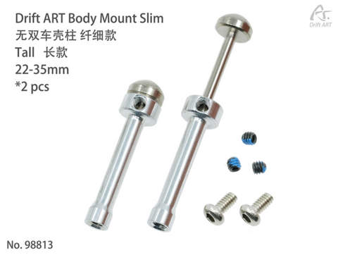 Drift ART Body Mount Slim Tall 22-35mm 2 pcs For DA4/DA3/DA2 98813