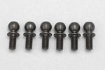 YOKOMO Hex Hole Rod End 4.8mm Ball Stud Head (M Size - 13 mm) 6-Pack [Yokomo] B8-206MHA