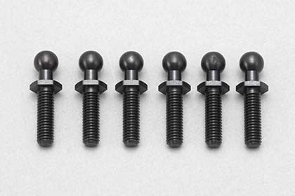 YOKOMO Rod End 4.3mm Ball Stud (16.8mm Length - 10mm Thread) with HEX Hole (LL Size) 6-Pack [Yokomo] ZC-206LLHA