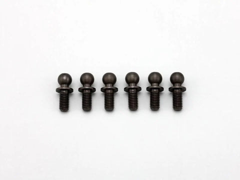 YOKOMO Rod End 4.3mm Ball Stud (11.3mm Length - 4.5mm Thread) with HEX Hole (S Size) Short Neck 6-Pack [Yokomo] ZC-206SHSA