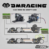 NEZ 1/64 RWD Drift Chassis ARR Version - DMRACING