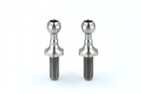 4.3mm SPM TITANIUM ROD END BALL LONG NECK ( LENGTH 6.0MM) 2-Pack [Reve D] RT-006LNA