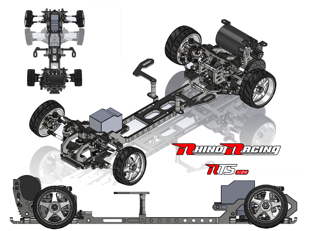 Rhino Racing RTS 1/24 RWD Drift Car Kit Rhino Racing RTS 1/24 RWD Drift Car Kit