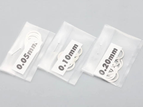 10.0mm Spacer Stainless Steel Shims (.05mm - .1mm .2mm) (30-Pack) [Yokomo] ZC-S100SA