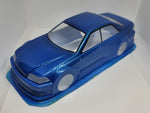 1:24TH TOYOTA JZX100 LEXAN BODY (Pre-Painted) BLUE
