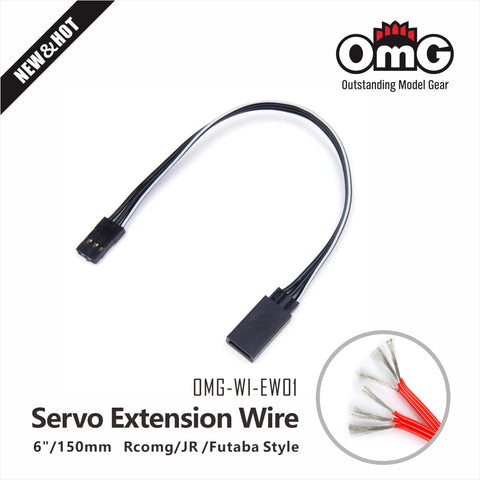 6"/150mm Servo Extension Wire