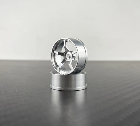 22.5mm 'PlateauS' Aluminum Wheel 4pcs [SILVER]