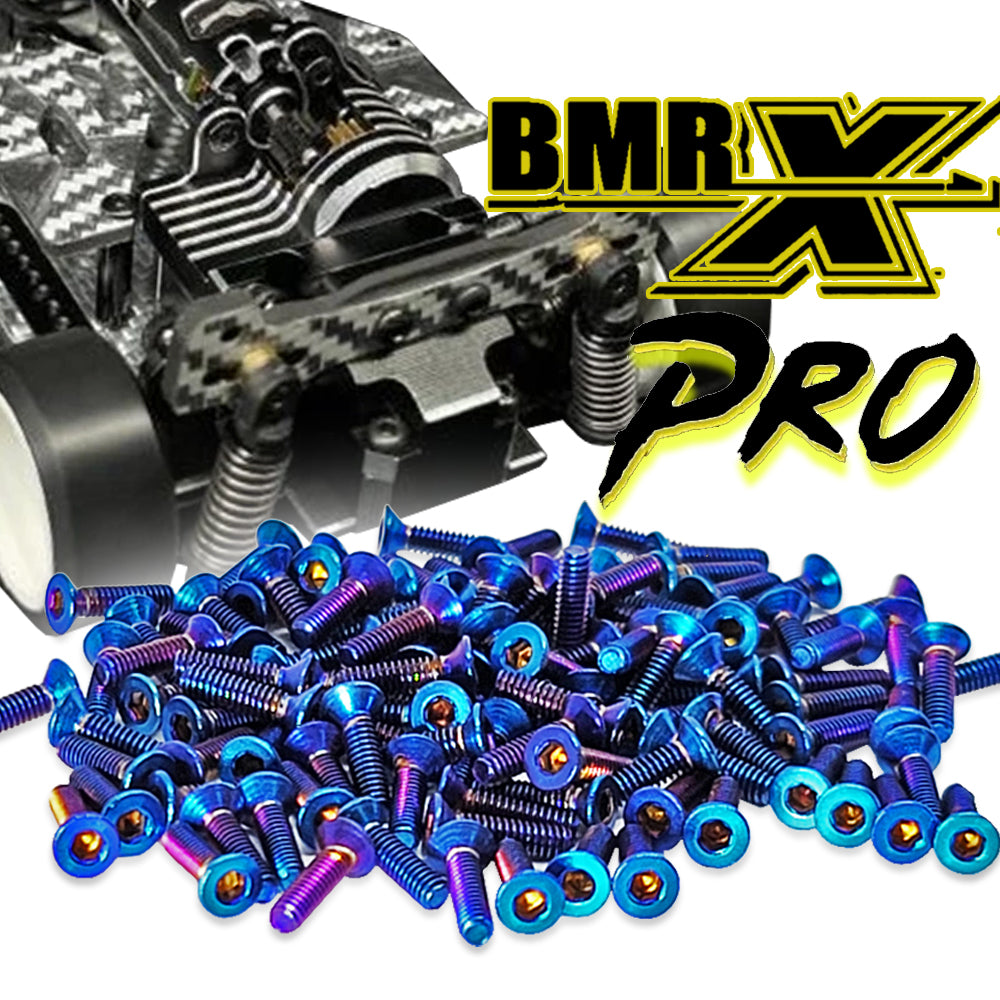 BMRX-Pro - PRO Spec'D Titanium Hardware kit - Burnt Blue - (48pcs) β RC ...
