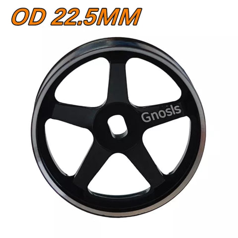 22.5mm 'GeeNO' Aluminum Wheel 4pcs [Black/Silver]