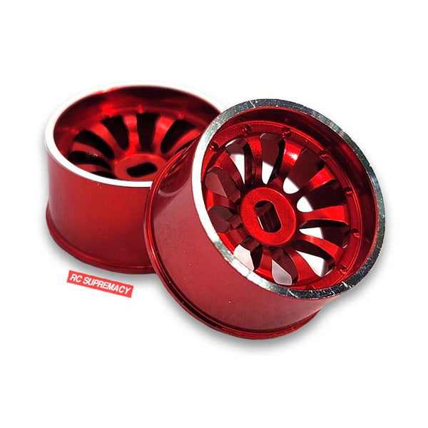 20mm 10 Spoke RED Anodized Wheel 4pcs – RC Supremacy