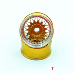 20mm Gold BBS GT's CNC Aluminum Wheel 4pcs