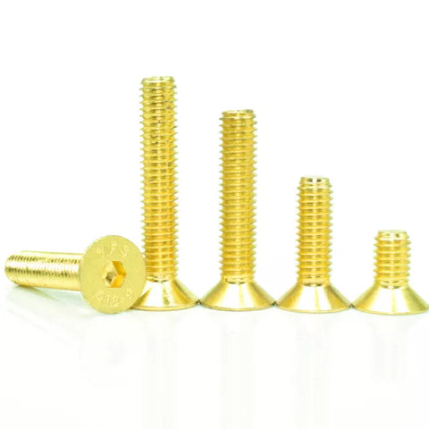 M2 golden 12.9 level flat head socket head cap screws (10PCS)