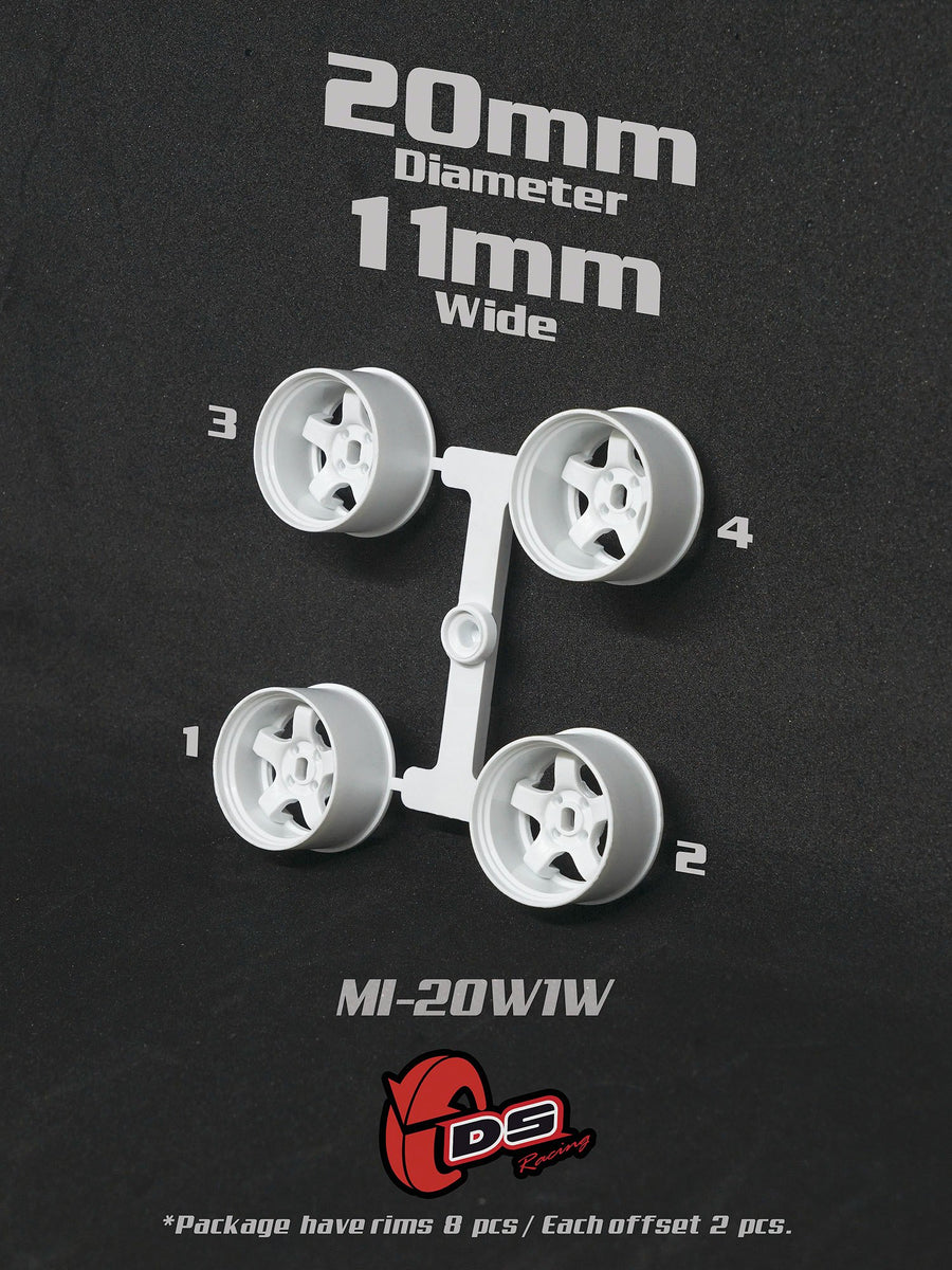 DS Racing 5 spoke WHITE (Narrow or Wide) – RC Supremacy