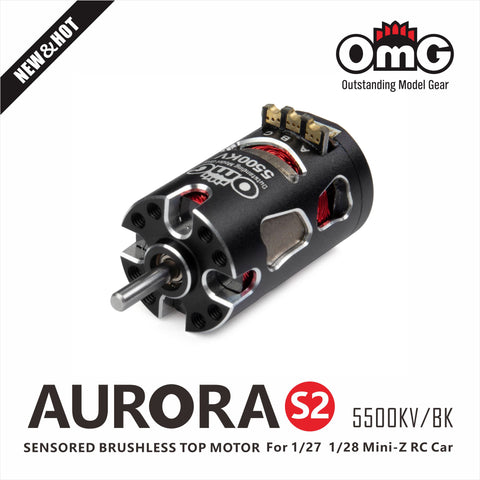 SENSORED BRUSHLESS 'AURORA' 5500KV Motor (MULTIPLE COLORS)