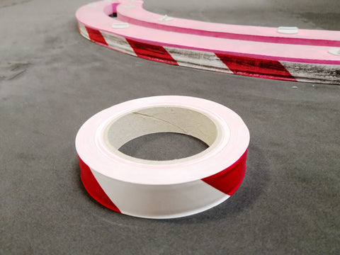 RCP Track's Red/White Vinyl Tape - PN Racing