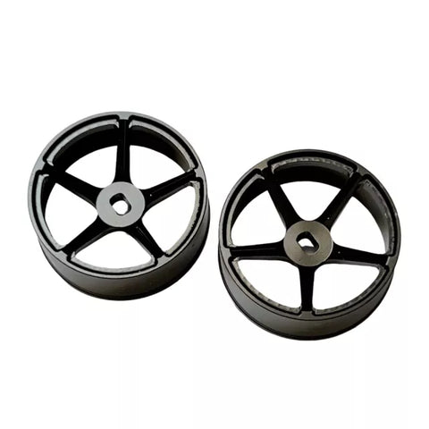 22.5mm 'TFive' [BLACK] Aluminum Wheel 4pcs